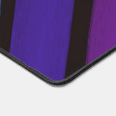 おもしろい対角ストライプハッピーレインボー デスクマット (コーナー)