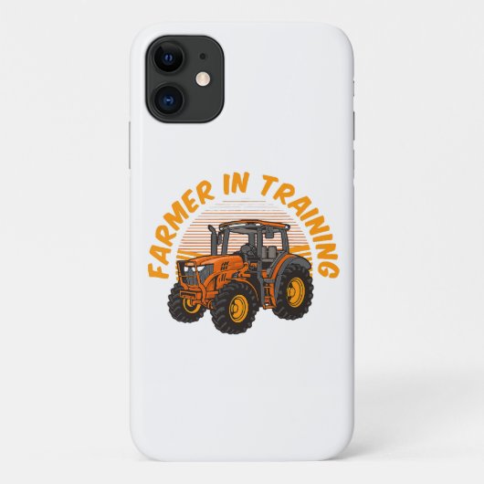 おもしろい将来の農家の見習いトラクター農業 Case-Mate iPhoneケース (裏面)