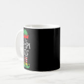 おもしろい小妖精や小人クリスマスパジャマスファミリー コーヒーマグカップ (正面左)