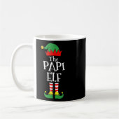 おもしろい小妖精や小人クリスマスパジャマスファミリー コーヒーマグカップ (左)