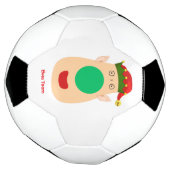おもしろい小妖精や小人クリスマス サッカーボール (回転)