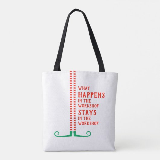 おもしろい小妖精や小人ワークショップの内容 トートバッグ (裏面)