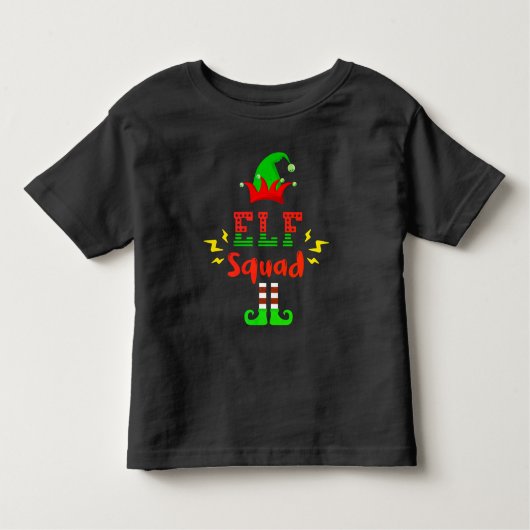 おもしろい小妖精や小人分隊 – クリスマスおもしろいTシャツ トドラーTシャツ (正面)