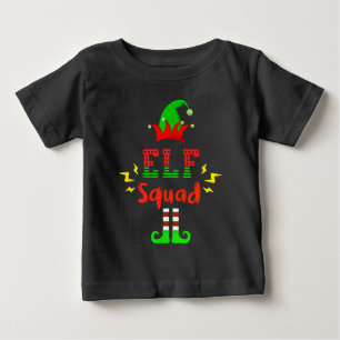 おもしろい小妖精や小人分隊 – クリスマスおもしろいTシャツ ベビーTシャツ
