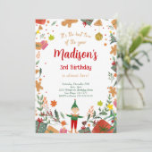 おもしろい小妖精や小人誕生会 招待状 (スタンド正面)