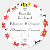 おもしろい小忙しのまわりに ラウンドシール (正面)