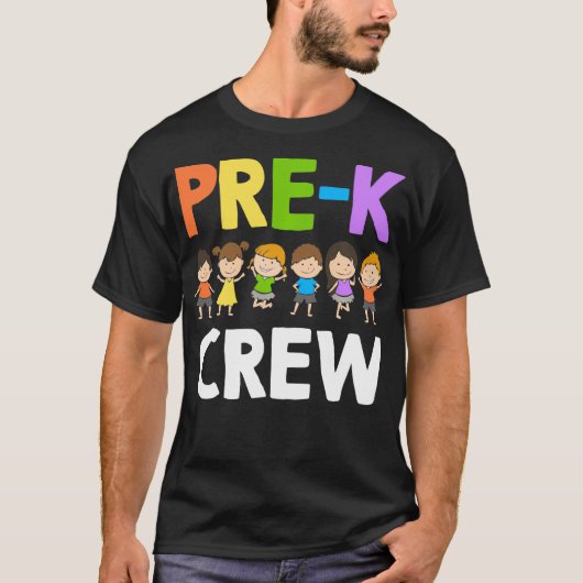 おもしろい就学前先生デザイン男性へ女性PreK Tシャツ (正面)
