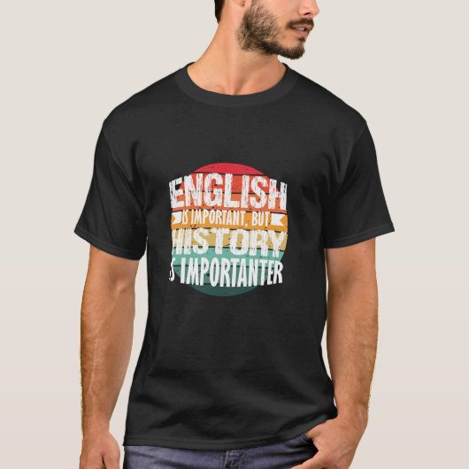 おもしろい履歴先生ギフトおもしろい社会勉強Teac Tシャツ (正面)