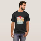 おもしろい履歴先生ギフトおもしろい社会勉強Teac Tシャツ (正面フル)