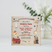 おもしろい山奥の貧乏人のパーティーの招待状 招待状 (スタンド正面)