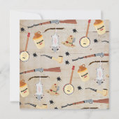 おもしろい山奥の貧乏人のパーティーの招待状 招待状 (裏面)