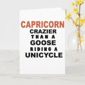 おもしろい山羊座誕生日カード カード (黄色い花)