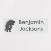 おもしろい山遊の番所漫画パーソナライズされた ラベル (デザイン2)