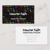 おもしろい巨大レインボー恐竜ユニーク名刺 名刺 (正面/裏面)