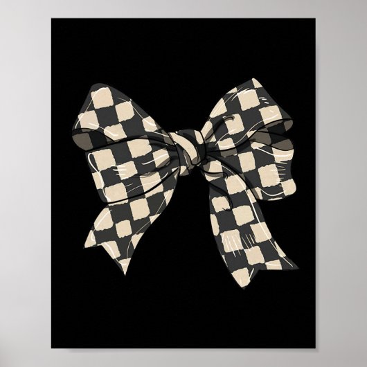 おもしろい市松模様にコケ男性へット弓レディ1 ポスター (正面)