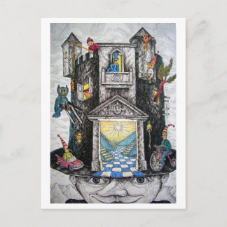 おもしろい帽 ポストカード