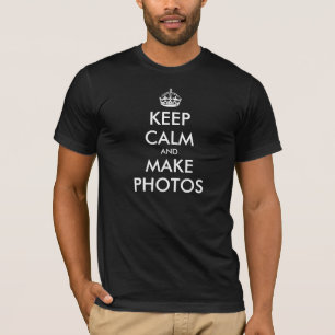 おもしろい平静を写真を作るために保つように穏やかなTシャツ を保って Tシャツ