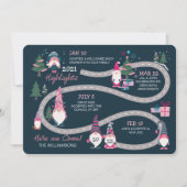 おもしろい年度終了ハイライト格言クリスマスロードマップ シーズンカード (正面)