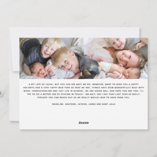 おもしろい年明け暮れ シーズンカード (裏面)