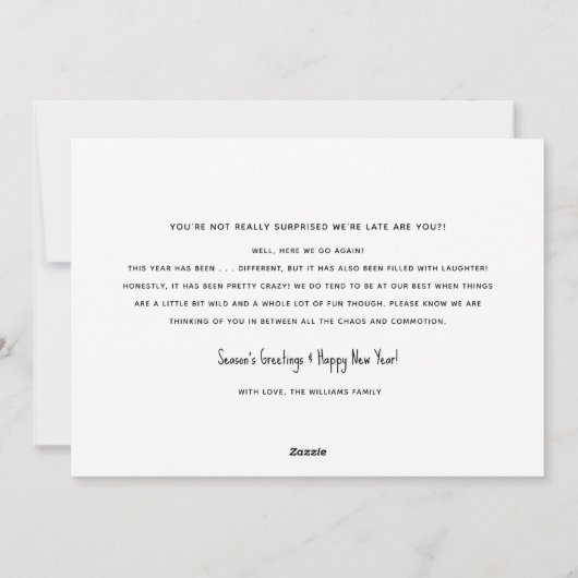 おもしろい年明け暮れ シーズンカード (裏面)