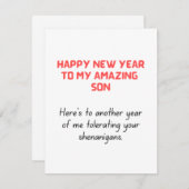 おもしろい年賀状 シーズンカード (正面/裏面)