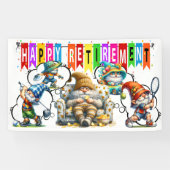 おもしろい幸福な退職 横断幕 (横)