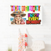 おもしろい幸福な退職 横断幕 (インサイチュ)