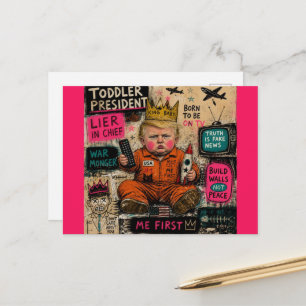 おもしろい幼児大統領 ポストカード