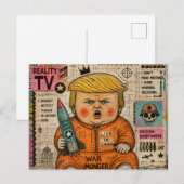 おもしろい幼児大統領 ポストカード (正面/裏面)