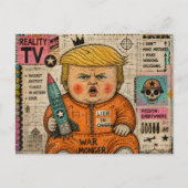 おもしろい幼児大統領 ポストカード (正面)