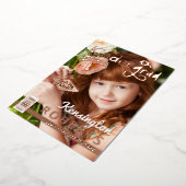 おもしろい幼稚園フォトマガジンカバーグラードパーティー 箔招待状 (回転した状態)