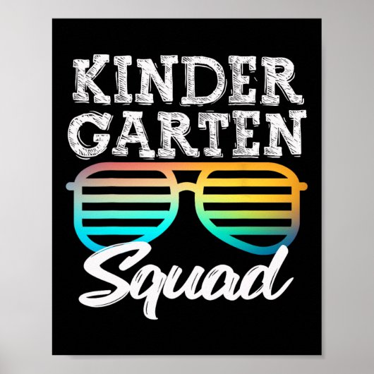 おもしろい幼稚園分隊サングラスおもしろい子供たち ポスター (正面)