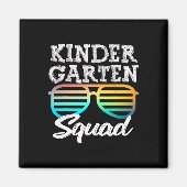 おもしろい幼稚園分隊サングラスおもしろい子供たち マグネット (正面)