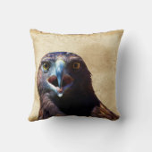 おもしろい幼若ハゲ・イーグル悪態野生動物 クッション (裏面)