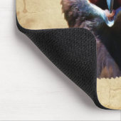 おもしろい幼若ハゲ・イーグル悪態野生動物 マウスパッド (コーナー)