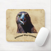 おもしろい幼若ハゲ・イーグル悪態野生動物 マウスパッド (マウス)