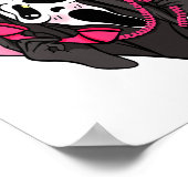 おもしろい幽霊がハロウィンの衣装を呼び出すつる ポスター (角)