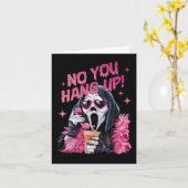 おもしろい幽霊がハロウィンを呼び出しつるた カード (黄色い花)