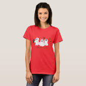 おもしろい幽霊が写真を撮る女性用Tシャツ Tシャツ (正面フル)