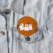 おもしろい幽霊たち、写真を撮るボタン 缶バッジ (インサイチュ)