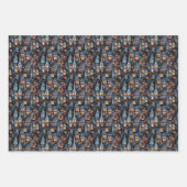 おもしろい幽霊のよく出るハウスハロウィーン ラッピングペーパーシート (正面3)