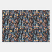 おもしろい幽霊のよく出るハウスハロウィーン ラッピングペーパーシート (正面)