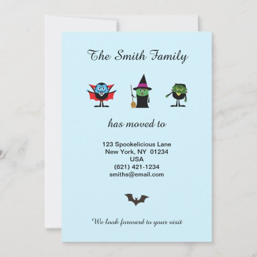 おもしろい幽霊のよく出る不気味引っ越しました (裏面)