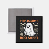 おもしろい幽霊のハロウィンコスチューム ブーシート スプーキー マグネット (正面/裏面)
