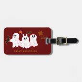おもしろい幽霊の写真 |荷物タグ ラゲッジタグ (正面横)