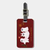 おもしろい幽霊の写真 |荷物タグ ラゲッジタグ (正面縦)