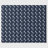 おもしろい幽霊スパイダーハロウィンパターン。 ラッピングペーパー (フラット)