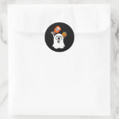 おもしろい幽霊ス遊ピックボールのハロウィン ラウンドシール (バッグ)