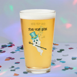 おもしろい幽霊ドレスアップトップハットブラックケーンスカル タンブラーグラス