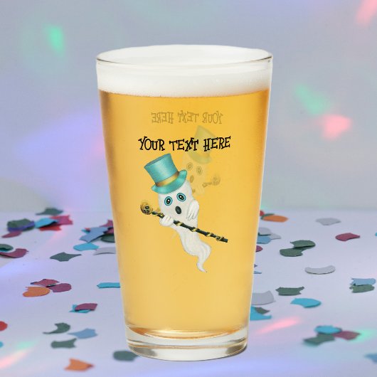 おもしろい幽霊ドレスアップトップハットブラックケーンスカル タンブラーグラス